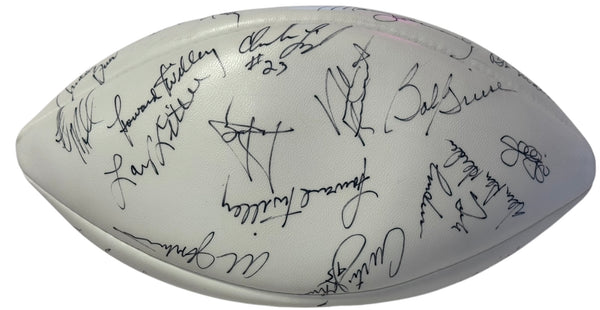 1972 Super Bowl VII Champion Miami Dolphins Autographed Wilson Football (JSA)