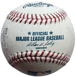 Travis D'Arnaud Autographed Official Major League Baseball (JSA)