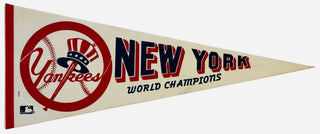 1970's New York Yankees World Champions Large Vintage Pennant Banner