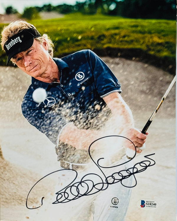 Bernhard Langer Autographed 8x10 Golf Photo (Beckett)