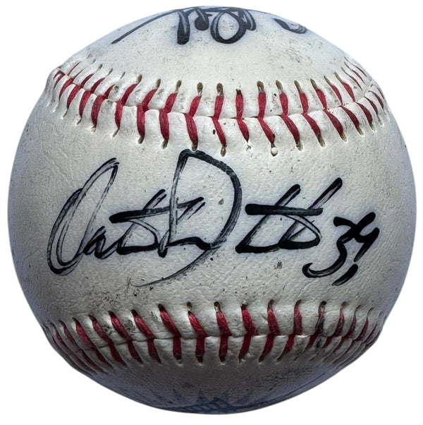 Orestes Destrade Rene Lachemann Autographed 1993 Inaugural Marlins Baseball