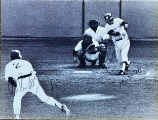 Bucky Dent & Mike Torrez Autographed 11x14 Baseball Photo