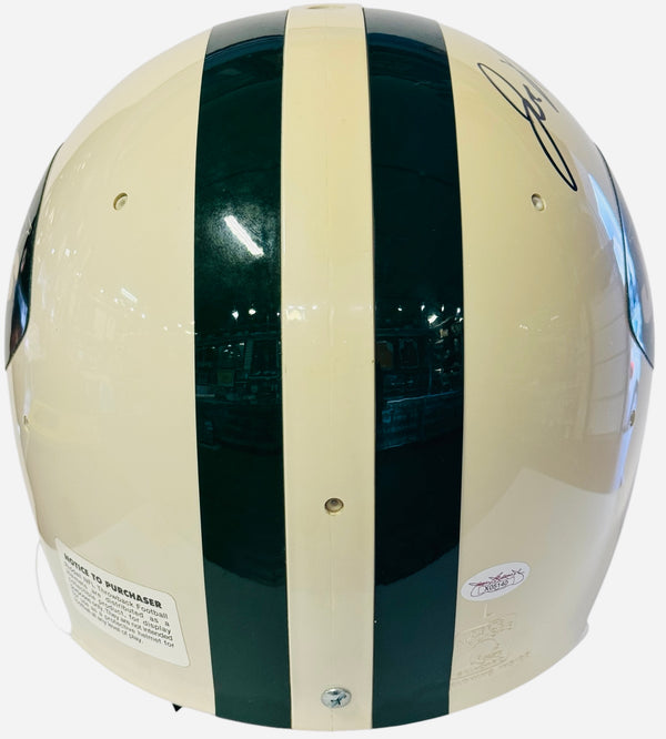 Joe Namath Autographed Authentic Jets Full Size Helmet (JSA)