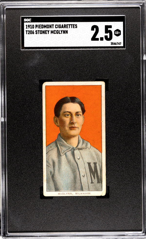 Stoney McGlynn 1910 Piedmont Cigarettes T206 SGC 2.5