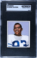 George Taliaferro 1950 Bowman Card #14 (SGC Authentic)