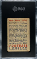 Bulldog Turner 1951 Bowman #13 SGC 2