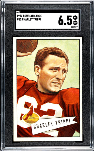 Charley Trippi 1952 Bowman Large #12 SGC 6.5