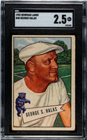 George Halas 1952 Bowman Large Card #48 SGC 2.5
