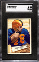 John Karras 1952 Bowman Small Card #24 (SGC 4)