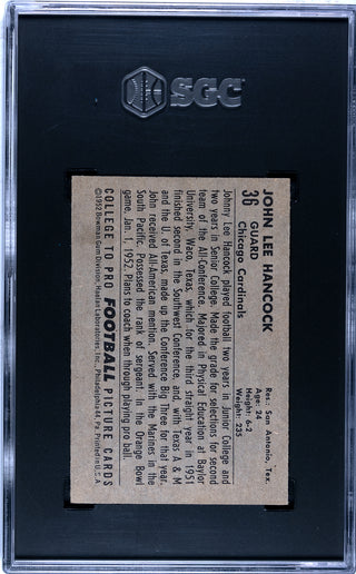 John Hancock 1952 Bowman Small Card #36 (SGC VG-EX+ 4.5)