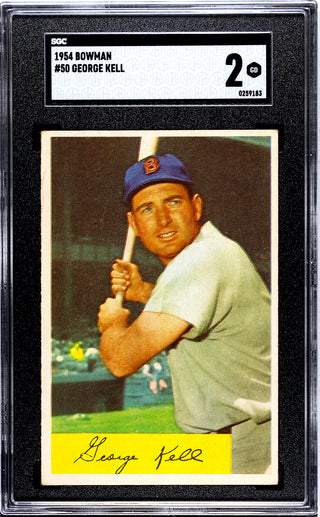 George Kell 1954 Bowman Card #50 SGC 2