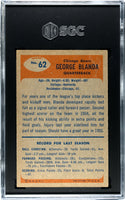 George Blanda 1955 Bowman #62 SGC 3