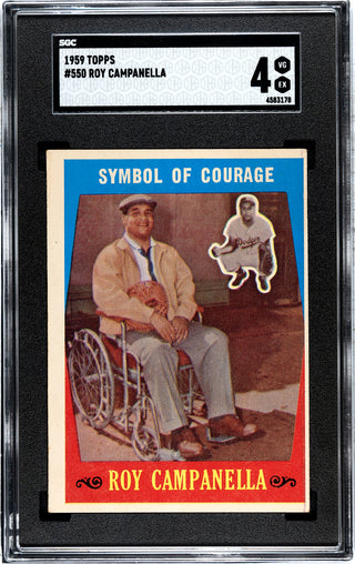Roy Campanella 1959 Topps #550 SGC 4