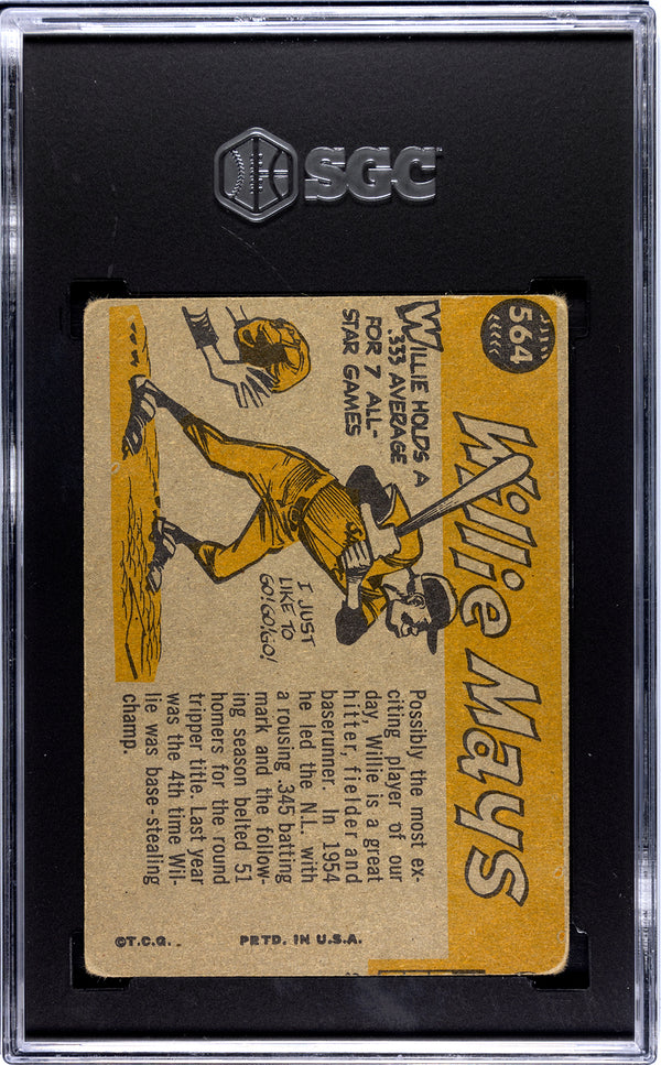 Willie Mays 1960 Topps All-Star Card #564 SGC 1