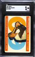 Willie Mays 1960 Topps All-Star Card #564 SGC 1