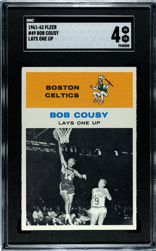 Bob Cousy 1961 Fleer #49 SGC 4