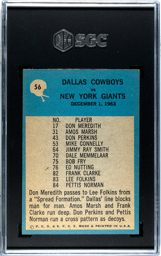 Tom Landry 1964 Philadelphia Play of the Year #56 SGC 6.5