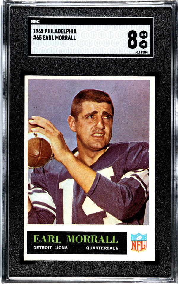 Earl Morrall 1965 Philadelphia #65 SGC 8