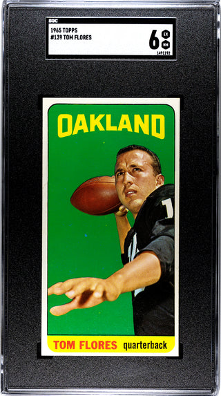 Tom Flores 1965 Topps #139 SGC 6