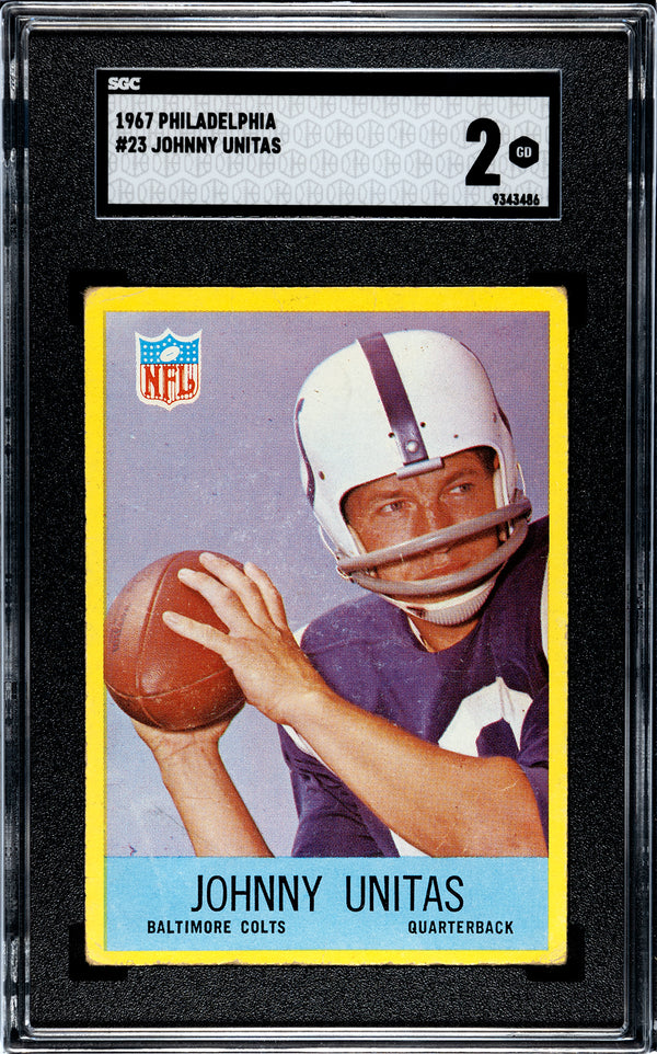 John Unitas 1967 Philadelphia #23 SGC 2