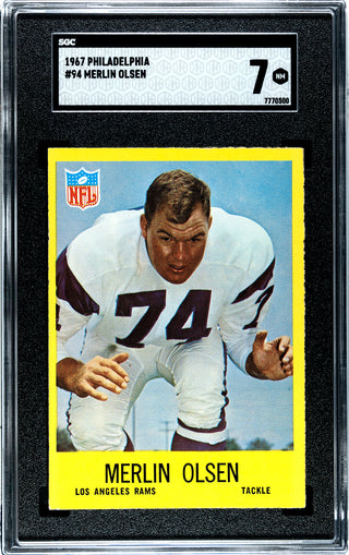Merlin Olsen 1967 Philadelphia #94 SGC 7