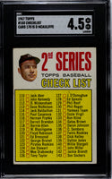 1967 Topps Checklist #103 SGC 4.5