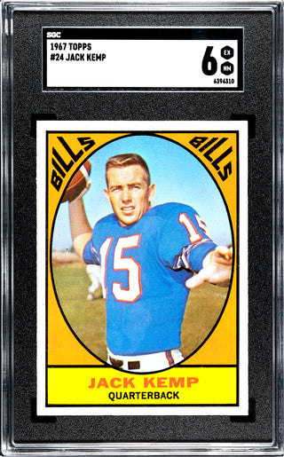 Jack Kemp 1967 Topps #24 SGC 6