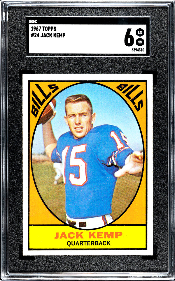Jack Kemp 1967 Topps #24 SGC 6
