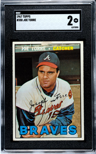 Joe Torre 1967 Topps Card #350 SGC 2