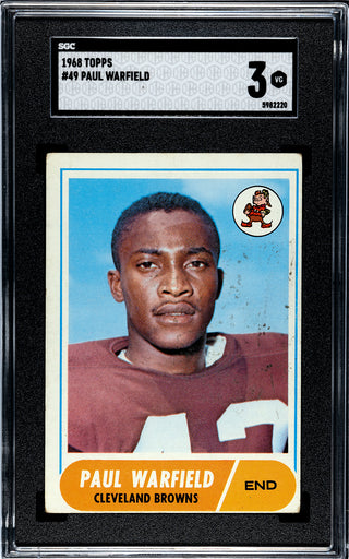 Paul Warfield 1968 Topps #49 SGC 3