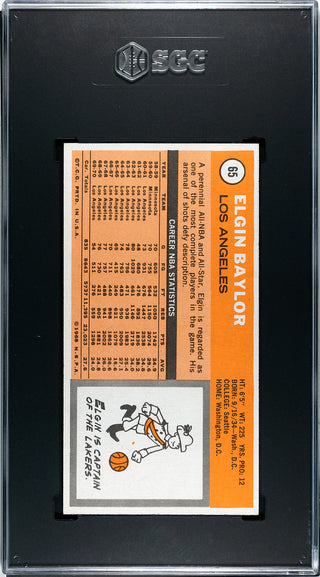 Elgin Baylor 1970-71 Topps Card #65 (SGC Authentic)