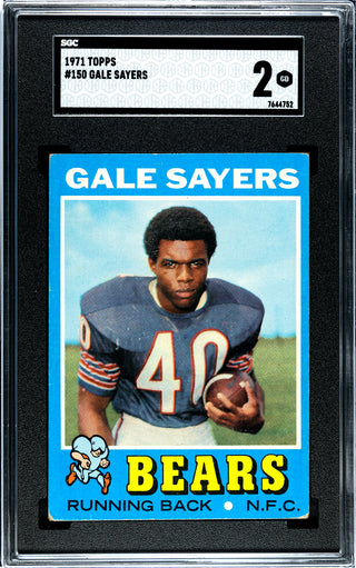 Gale Sayers 1971 Topps #150 SGC 2