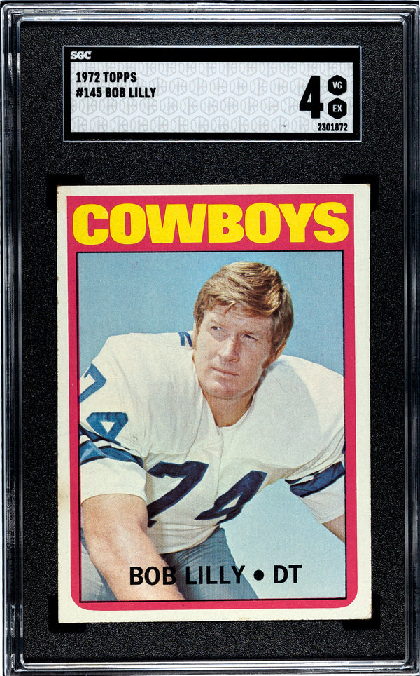 Bob Lilly 1972 Topps #145 SGC 4