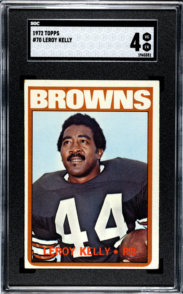 Leroy Kelly 1972 Topps #70 SGC 4