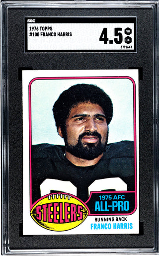 Franco Harris 1976 Topps #100 SGC 4.5