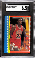 Michael Jordan 1987-88 Fleer Sticker Card #2 (SGC 6.5)