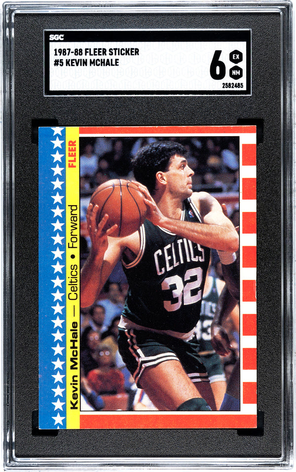 Kevin McHale 1987-88 Fleer Stickers #5 SGC 6