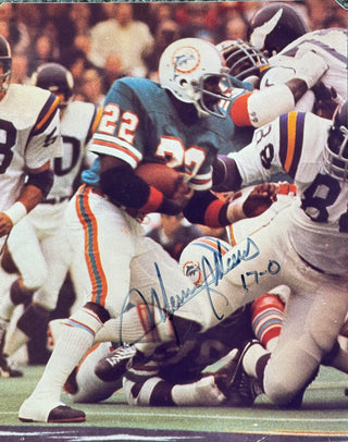 Mercury Morris Autographed Dolphins 8x10 Football Photo