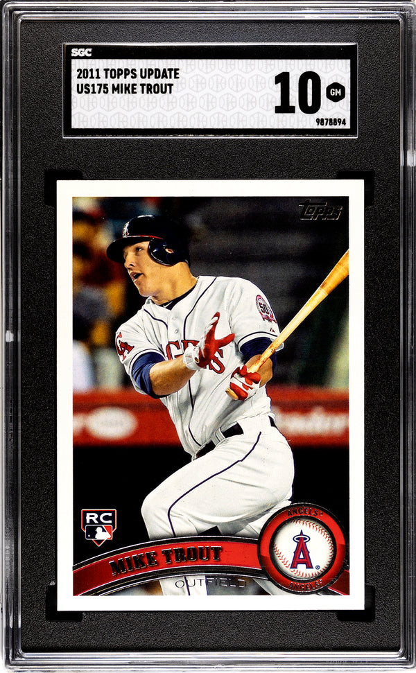 Mike Trout 2011 Topps Update #US175 SGC 10