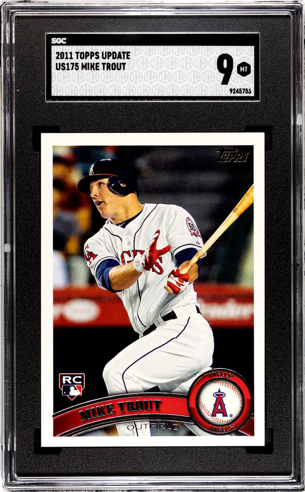 Mike Trout 2011 Topps Update #US175 SGC 9