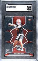 Brock Purdy 2022 Panini Mosaic #367 SGC 8