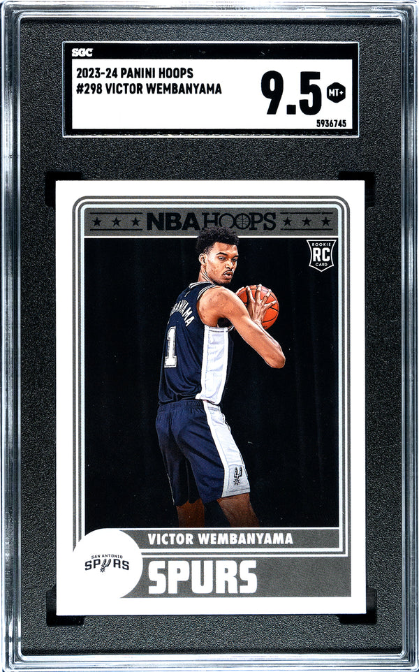 Victor Wembanyama 2023-24 Panini Hoops #298 SGC 9.5