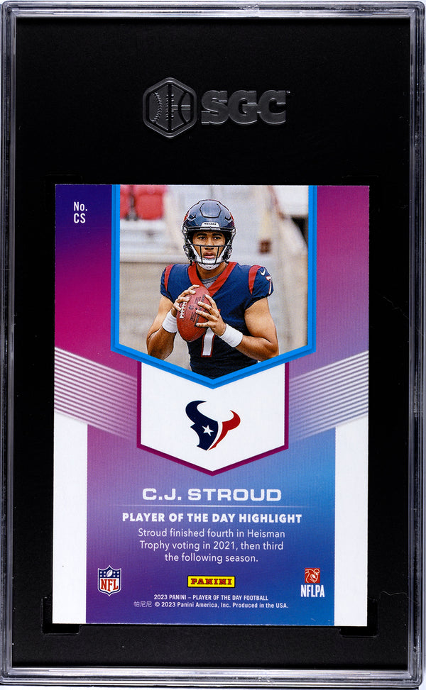 CJ Stroud 2023 Panini Player of the Day #CS SGC 9.5