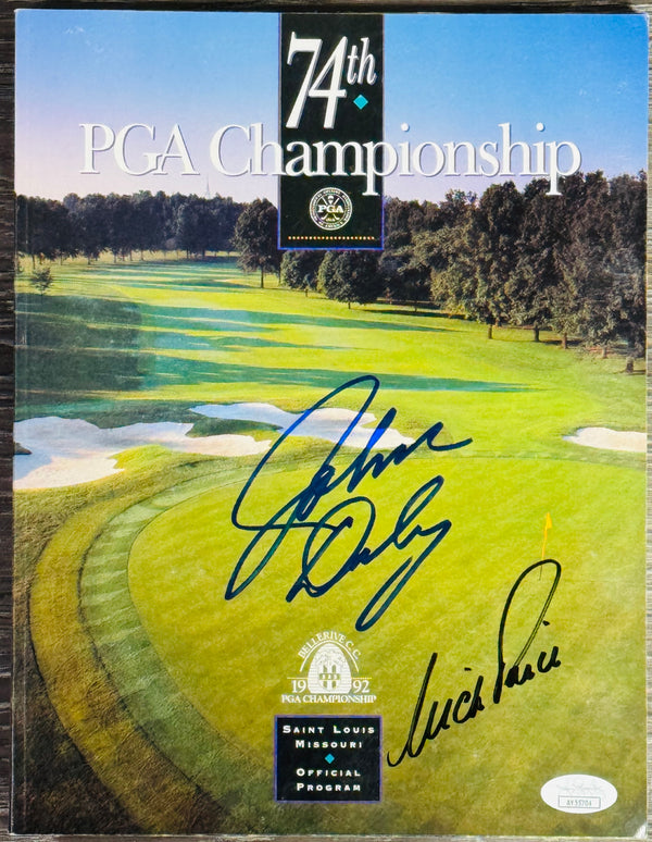 Nick Price & John Daly Signed 74th PGA Championship Bellerive Country Club Program (JSA)
