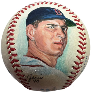 Carl Yastrzemski Autographed Hand Painted Official American League Baseball (JSA)