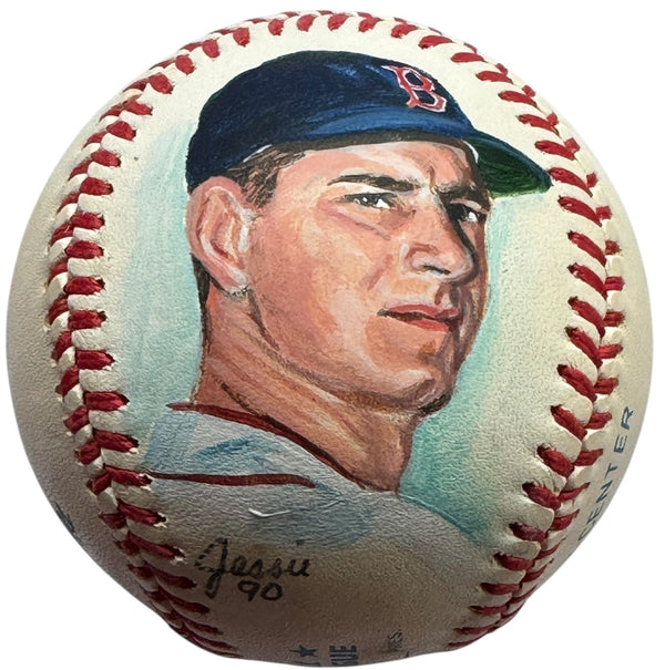 Carl Yastrzemski Autographed Hand Painted Official American League Baseball (JSA)