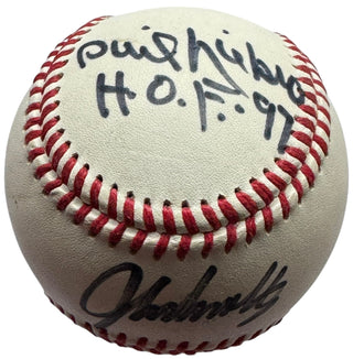 John Smoltz Steve Avery & Phil Nierko Autographed Official League Baseball (JSA)