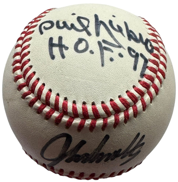 John Smoltz Steve Avery & Phil Nierko Autographed Official League Baseball (JSA)
