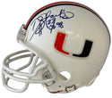 Duane Starks Autographed University of Miami Hurricanes Mini Helmet (JSA)