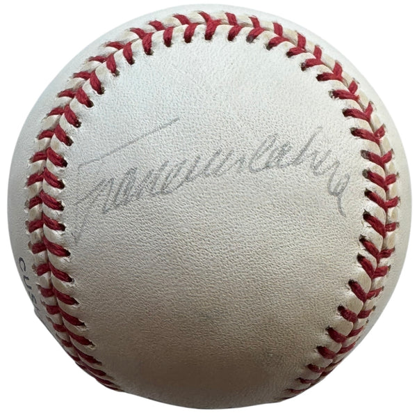 Francisco Cabrera Autographed Official National League Baseball (PSA)